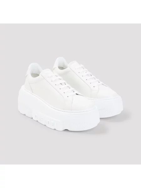 Sneakersy Casadei skórzane białe