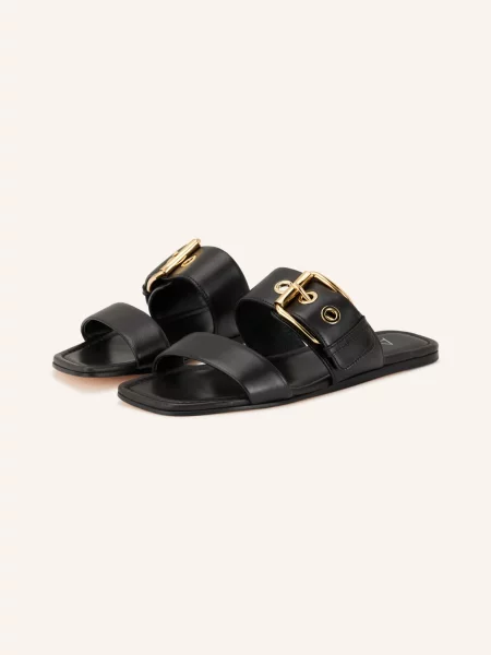 Agl Pantofle Elsy Buckles / zlatá černá