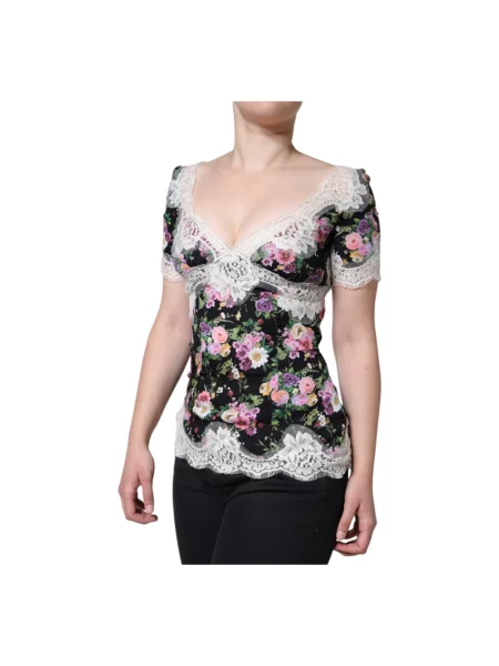 Bluzka Dolce And Gabbana z krótkim rękawem
