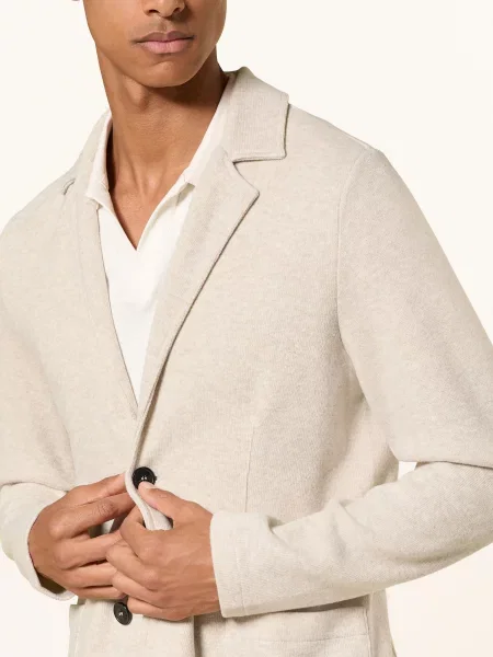 Juvia Pletené Sako Slim Fit béžová