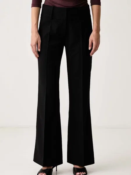Le Privé pantaloni de costum pentru femei ARLETTE TROUSERS NOIR negru