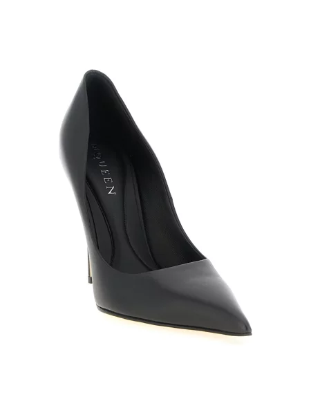 Czółenka Alexander Mcqueen skórzana czarna