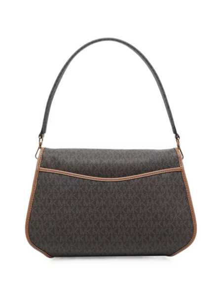 Geantă shopper Michael Michael Kors cu autograf maro