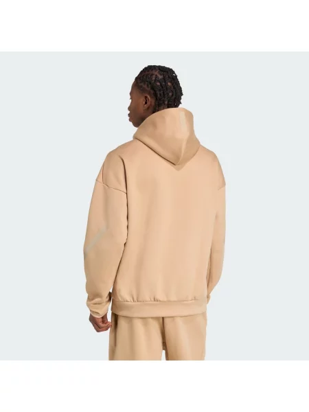 Bluza dresowa New adidas Z.N.E. Full-Zip Hooded brązowa