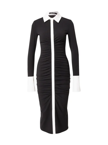 Karl Lagerfeld Dolga srajca črna bela