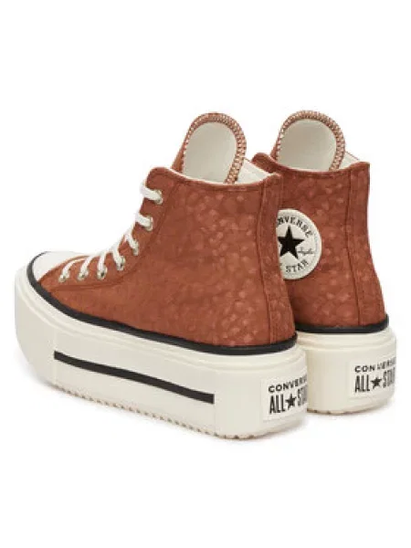 Plátenky Converse Chuck Taylor All Star Lift Double Stack Platform Deer hnedá