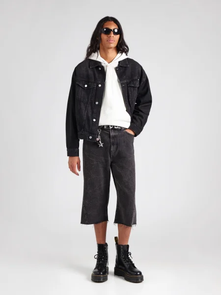 Palton Calvin Klein Jeans cu glugă bej