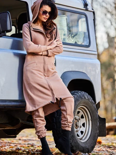 Bluza z kapturem Infinite You brązowa