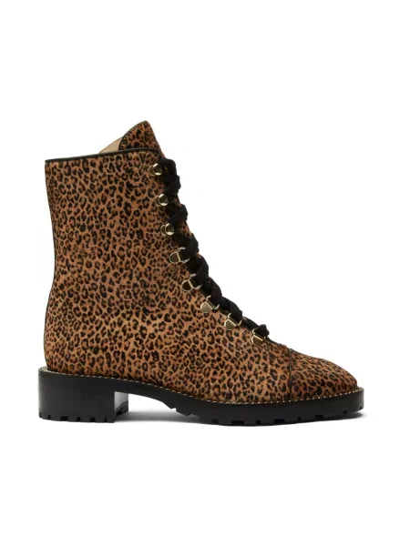 Botki Stuart Weitzman skórzane brązowe