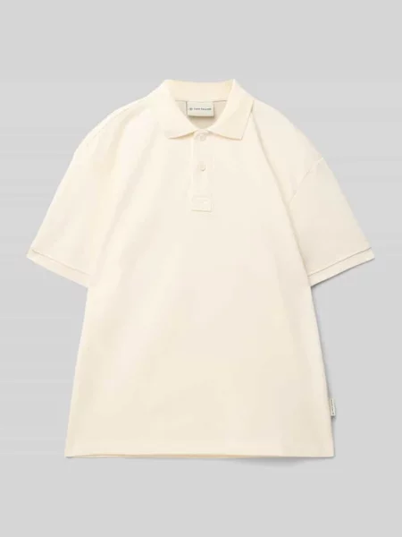 Koszulka polo o kroju Regular Fit z czystej bawełny Tom Tailor biała