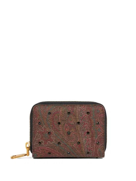 Portofel Etro cu model paisley maro