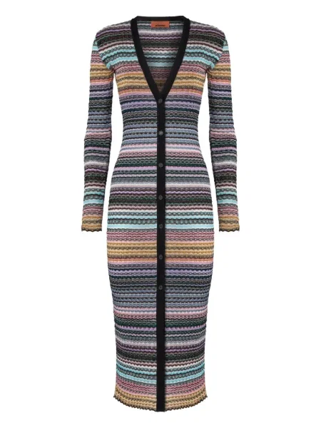 Cardigan Missoni cu dungi albastru