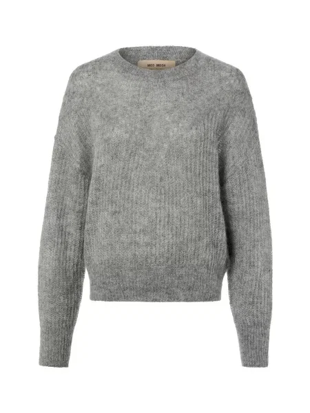 MOS MOSH Sweter z moheru MMSigva Kobiety S szary