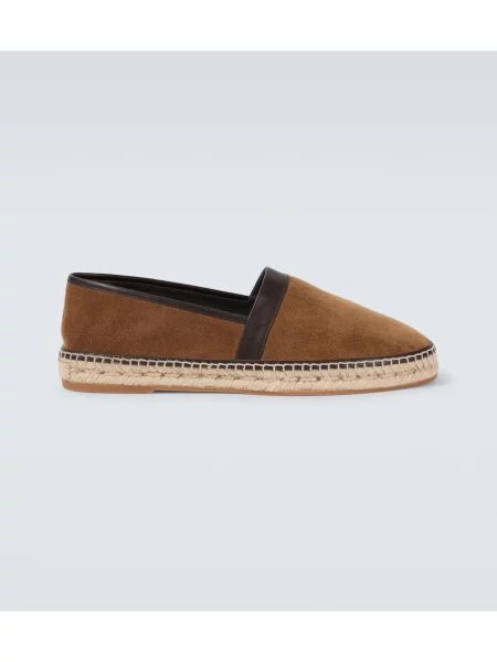 Espadrile Manolo Blahnik iz semiša rjava