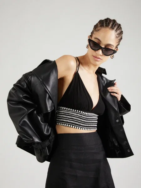 ABOUT YOU Top Asta' negru