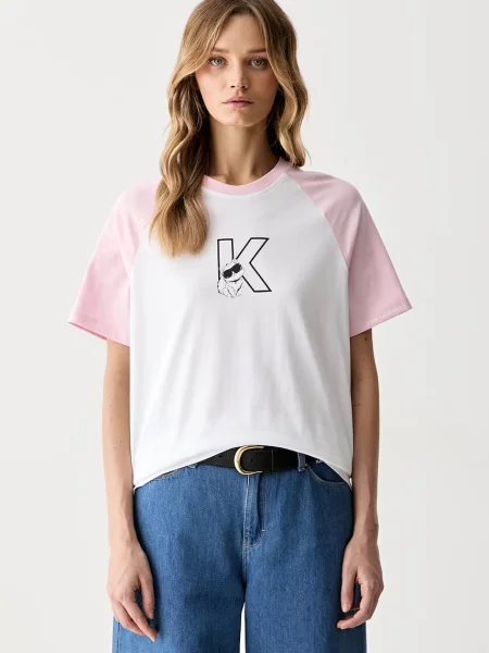 Karl Lagerfeld tricou pentru femei din IKON roz