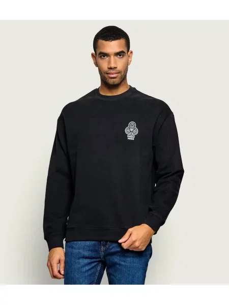 HUGO Hanorac Duloslong | Relaxed fit negru