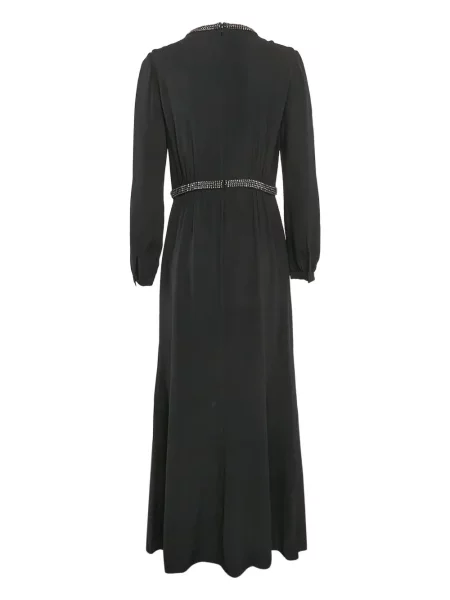 Rochie maxi Tory Burch de mătase negru