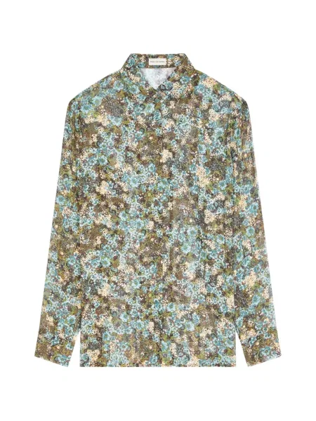 Cămașă Dries Van Noten albastru