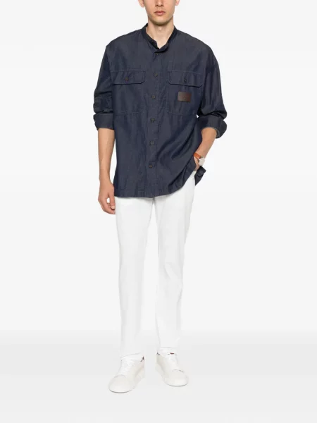 Cămașă Emporio Armani albastru