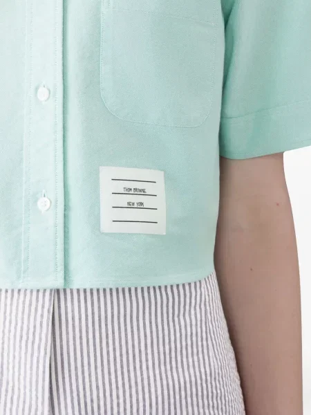 Cămașă Thom Browne scurtă albastru