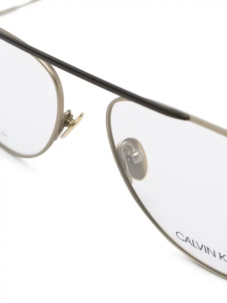 Okulary przeciwsłoneczne Calvin Klein złote