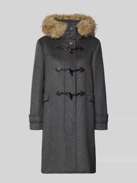 Budrysówka z kapturem z futra sztucznego model EPICA' Weekend Max Mara