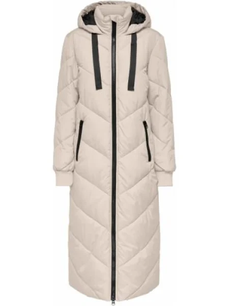 JDY Zimski plašč SKYLAR črna / naravno bela