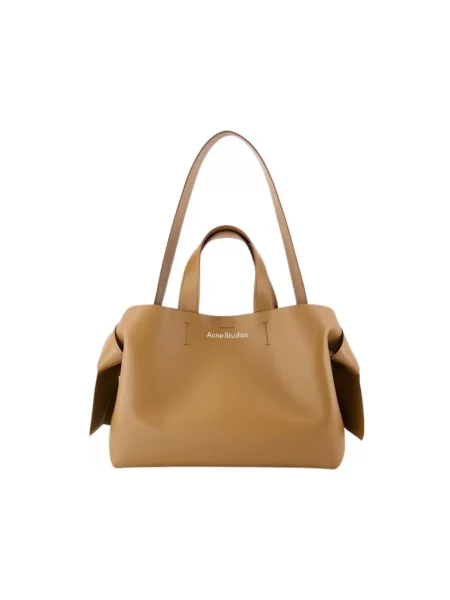Shopperka Acne Studios skórzana brązowa