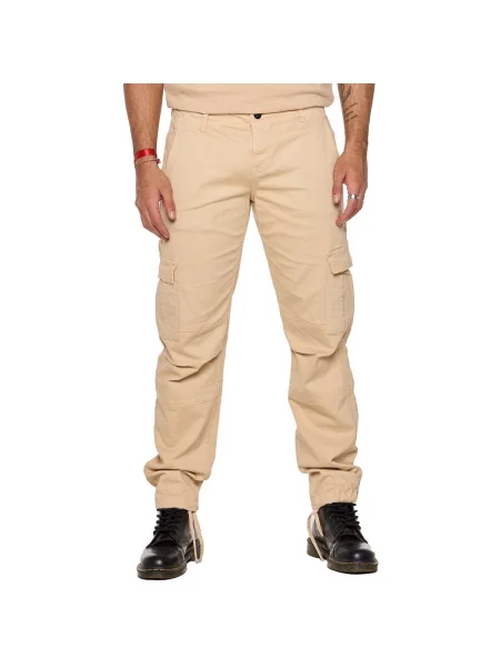 Pantaloni cargo Leone 1947 galben