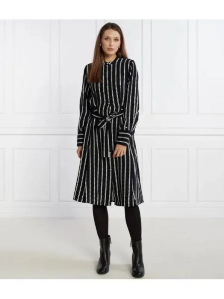 Tommy Hilfiger Rochie ARGYLE STRIPE negru