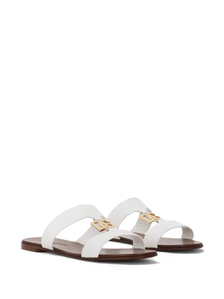 Sandale Dolce & Gabbana din piele alb