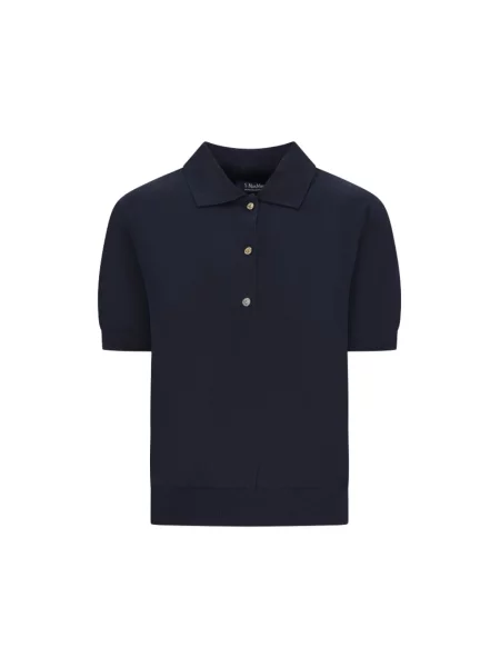 Koszulka polo Max Mara niebieska
