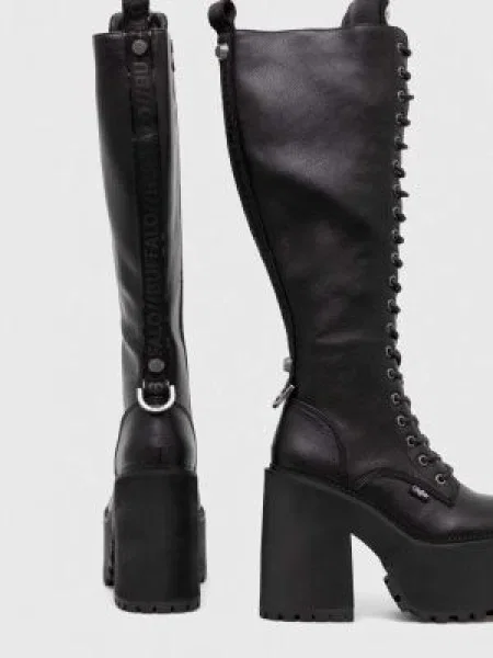 Buffalo cizme Killah Lace Up Hi femei cu drept negru