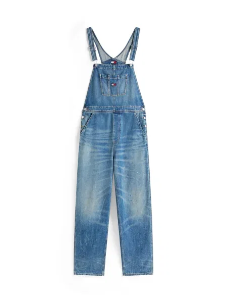 Tommy Jeans Džíny s laclem JAIMIE DUNGAREE džínovina modrá