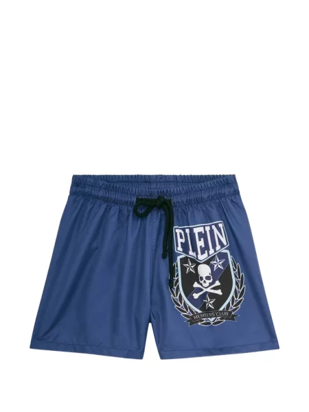 Kąpielówki dziecięce Philipp Plein niebieskie