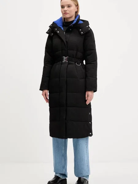 Desigual geacă EXTRA de iarnă negru