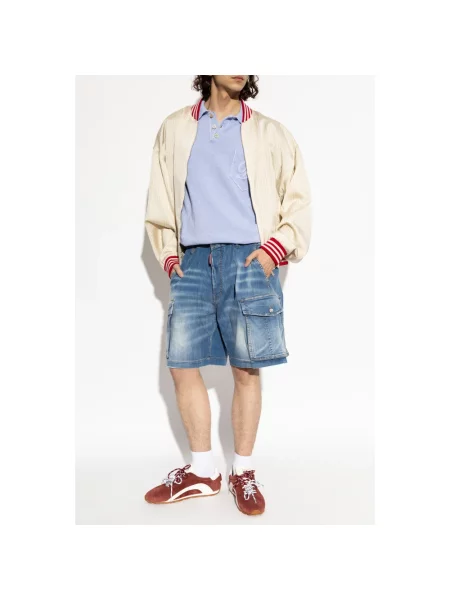 Szorty jeansowe Dsquared2 niebieskie
