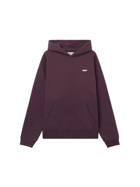 Bluza z kapturem Obey z kapturem brązowa