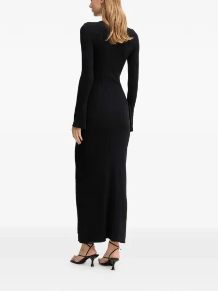 Rochie maxi Bardot negru