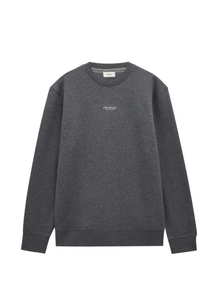 Hanorac crewneck Pringle Of Scotland cu decolteu rotund gri