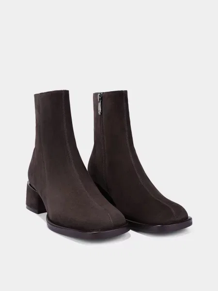 Велюровые ботильоны Attizzare серые