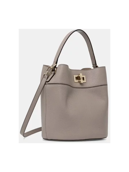 Torebka crossbody Furla skórzana beżowa