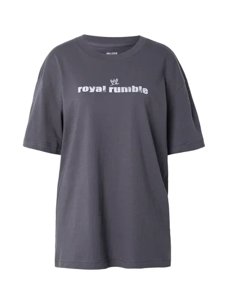 HOLLISTER Tricou ROYAL RUMBLE galben / gri metalic / lila alb