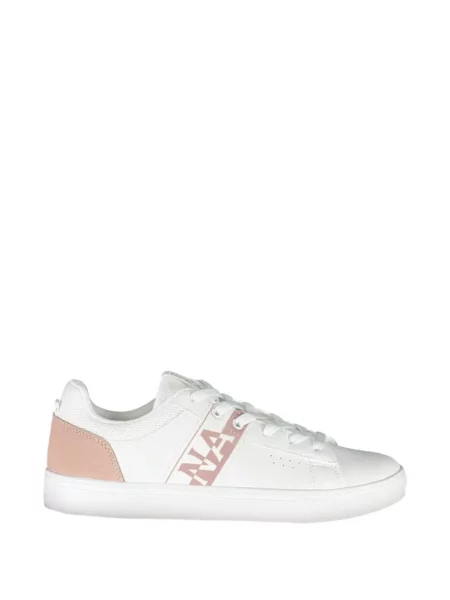 Sneakerși Napapijri cu imagine alb