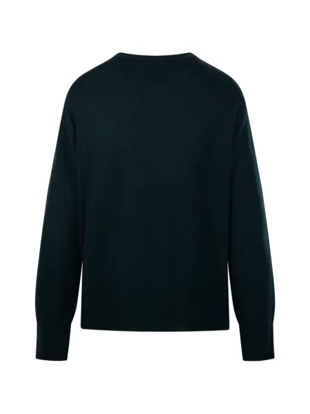 Pulover Beyou cu decolteu rotund verde