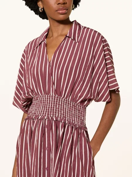 Claudie Pierlot Sukienka Z Falbanami rot biała