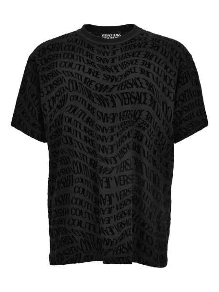 Tricou Versace Jeans Couture cu imagine negru