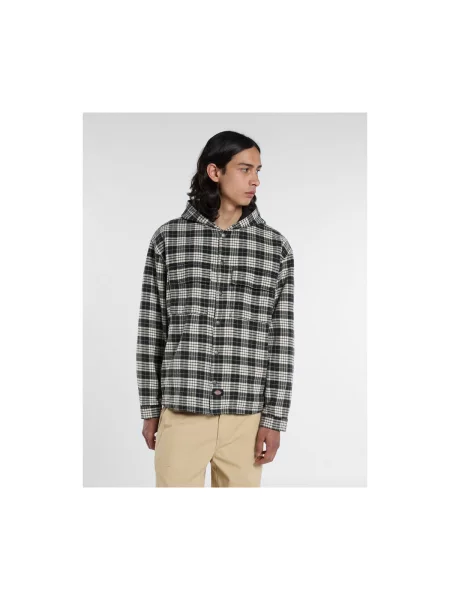 Cămașă Dickies cu glugă de flanelă negru