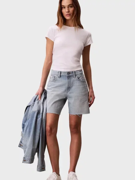 Джинсові шорти Calvin Klein Jeans блакитні